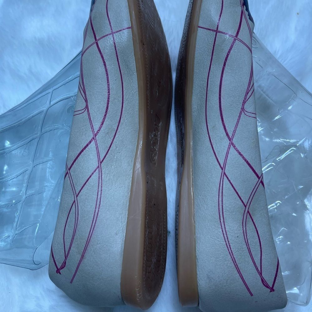 Goby Daisy & Butterfly multi color ballerina flats round toe slip on SZ Euro 37 - Picture 7 of 10